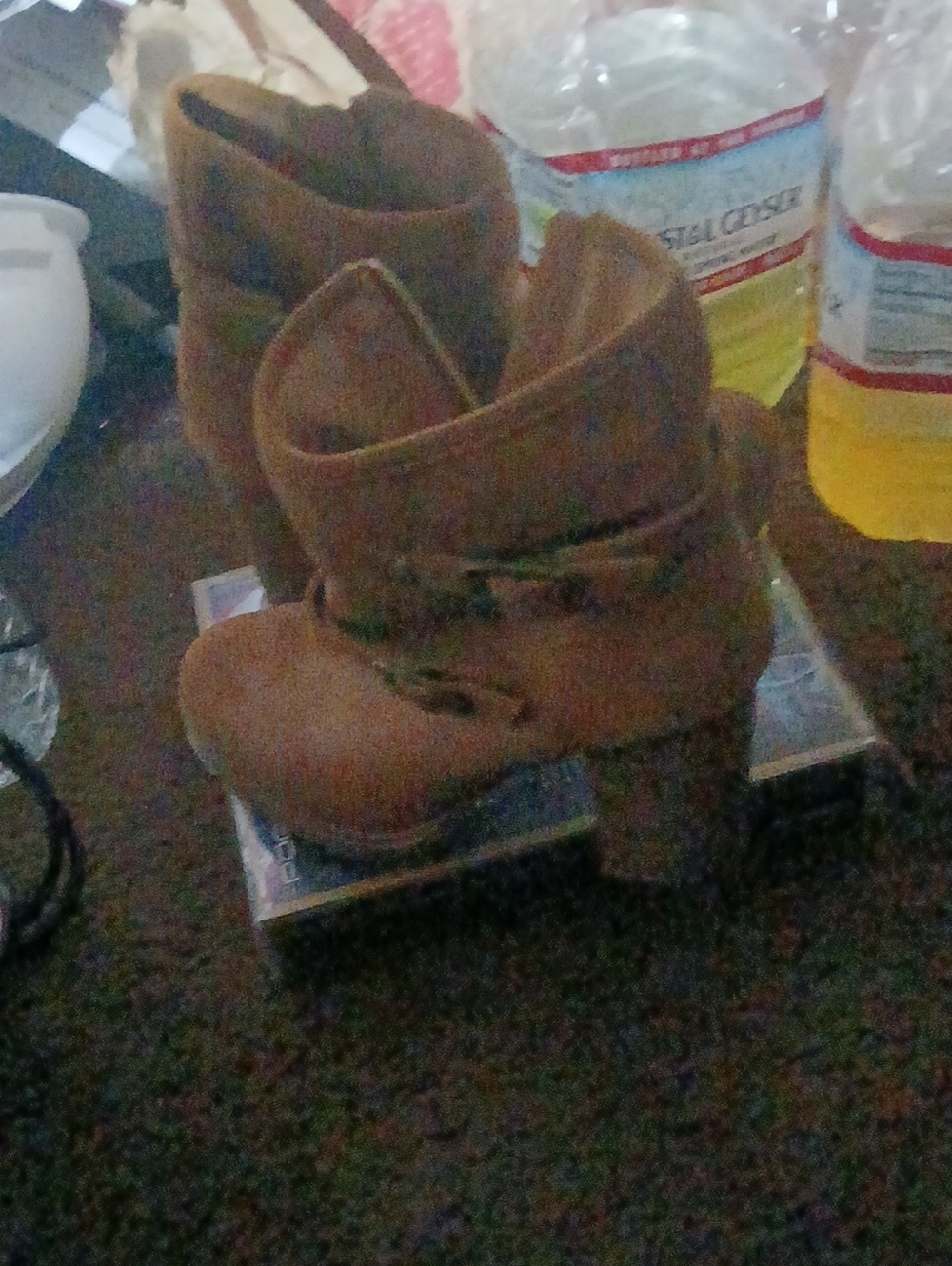 Women’s Brown Suede High Heel Ankle Boots